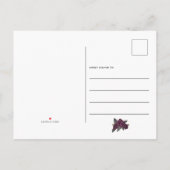 Carte Postale Faire-part Jusqu'à ce que la mort nous sépare Épines de rose  (Dos)