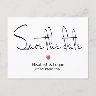 Carte Postale Faire-part Juste, envoie Save the date