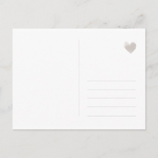 Carte Postale Faire-part Juste, envoie Save the date (Dos)