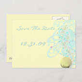 Carte Postale Faire-part Juste Mariage de plage (Devant / Derrière)