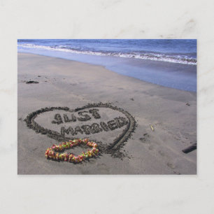 Carte Postale Faire-part Juste marié