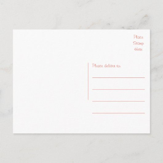 Carte Postale Faire-part Juste Marié Floral Peonies rose Mariage (Dos)