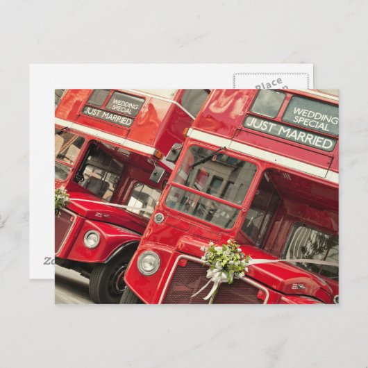 Carte Postale Faire-part "Juste Mariés" (Devant / Derrière)