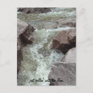 Carte Postale Faire-part juste rollin avec l'écoulement