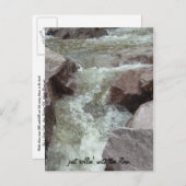 Carte Postale Faire-part juste rollin avec l'écoulement (Devant / Derrière)