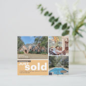 Carte Postale Faire-part Juste vendu grande photo (Debout devant)