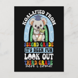Carte Postale Faire-part Koalafied De la 2e année Attention 3e année Koala