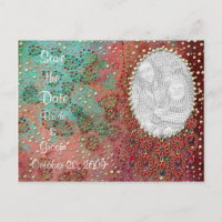 KRW Custom Indian Jeweled Photo Enregistrer la dat