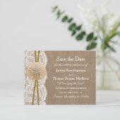 Carte Postale Faire-part La Collection Coquille Saint-Jacques Rustique - Év (Debout devant)