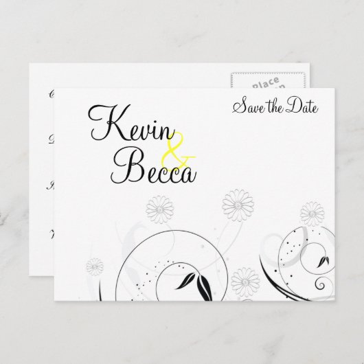 Carte Postale Faire-part la collection Daisy (Devant / Derrière)