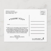 Carte Postale Faire-part La collection de mariage floral Pretty Peony (Dos)