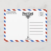 Carte Postale Faire-part La collection de mariage par avion moderne (Dos)