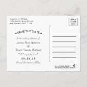 Carte Postale Faire-part La collection de mariage The Modern Pink Bunting (Dos)