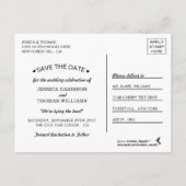 Carte Postale Faire-part La collection de mariages blancs Floral Wreath (Dos)