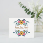 Carte Postale Faire-part La collection de mariages blancs Floral Wreath (Debout devant)