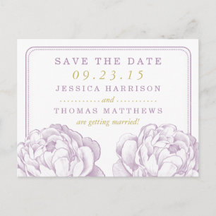 Carte Postale Faire-part La jolie collection de Mariages floraux Peony