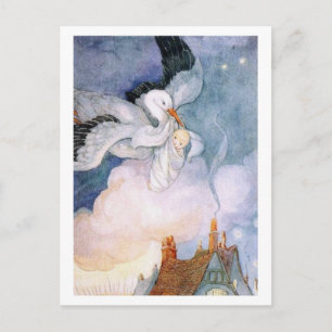 Carte Postale Faire-part La livraison spéciale - nouveau bébé