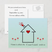 Carte Postale Faire-part La maison est... (Devant / Derrière)