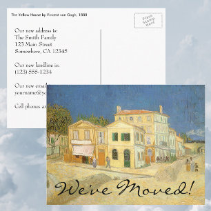 Carte Postale Faire-part La Maison Jaune de Vincent van Gogh Changement d'A