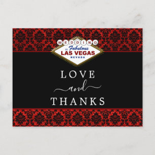 Carte Postale Faire-part La Parties scintillant Damask Las Vegas Mariage Co
