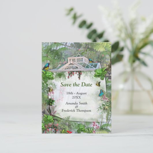 Carte Postale Faire-part La Serre Victorienne (Debout devant)