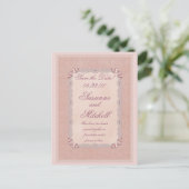 Carte Postale Faire-part Lace Elegance (Debout devant)