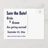 Carte Postale Faire-part Lake Tahoe Sauvez la date ! (Dos)