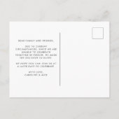 Carte Postale Faire-part L'amour brouillé est patient, mais nous ne sommes (Dos)