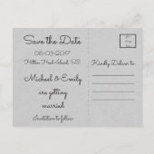 Carte Postale Faire-part L'amour est Patient-Doux-Ne Déçoit Jamais~Écriture (Dos)