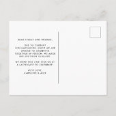 Carte Postale Faire-part L'amour est Patient Mais Nous Ne Sommes Pas Fugueu (Dos)