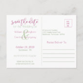 Carte Postale Faire-part L'amour romantique est dans l'air Sauvegarder la d (Dos)