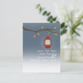 Carte Postale Faire-part Lampe à huile Soirée Extérieure Automne Enregistre (Debout devant)