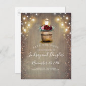 Carte Postale Faire-part Lanterne florale de Bourgogne automne rustique Enr (Devant / Derrière)