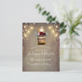 Carte Postale Faire-part Lanterne florale de Bourgogne automne rustique Enr (Debout devant)