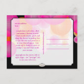 Carte Postale Faire-part Lanternes PixDezines pour annoncer la date de mari (Dos)