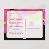 Carte Postale Faire-part Lanternes PixDezines pour annoncer la date de mari (Dos)