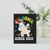 Carte Postale Faire-part Lapin de Pâques drôle Dabbing Sensibilisation à l' (Debout devant)