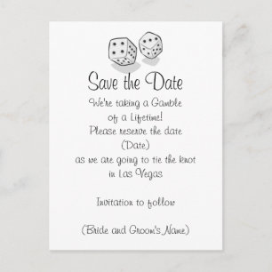 Carte Postale Faire-part Las Vegas Enregistrez la Date