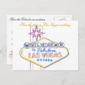 Carte Postale Faire-part Las Vegas épousant des annonces (Devant / Derrière)