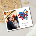 Carte Postale Faire-part Las Vegas Photo Wedding Save the Date<br><div class="desc">Annoncer votre grand jour à Vegas n'a jamais été aussi excitant! Présentez notre Las Vegas Photo Wedding Save the Date Postcard - l'hommage ultime à votre histoire d'amour dans le contexte électrique de Sin City. Capturez l'excitation et le glamour de vos noces à venir avec une photo personnalisée qui met...</div>