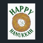 Carte Postale Faire-part Latkes Happy Hanoukka Chanukah Jours fériés juifs<br><div class="desc">Design présente une illustration originale d'une délicieuse crêpe de pommes de terre au latke surmontée de crème aigre, un aliment de base de la cuisine de vacances juive. Idéal pour les célébrations Hanoukka ! Ce design de latkes de Chanukah est également disponible sur d'autres produits. De nombreux autres modèles de...</div>