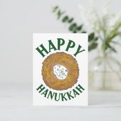 Carte Postale Faire-part Latkes Happy Hanoukka Chanukah Jours fériés juifs (Debout devant)