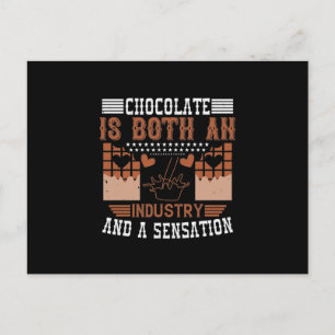 Carte Postale Faire-part Le Chocolat Est À La Fois Une Industrie Et Une Sen