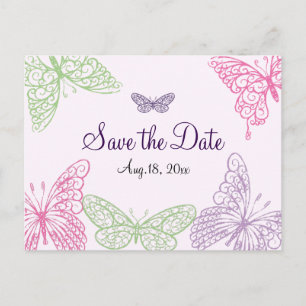 Carte Postale Faire-part Le coeur bat Sauvez la date