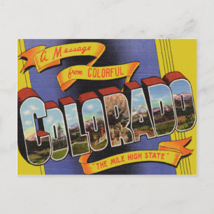 Carte Postale Faire-part Le Colorado vintage