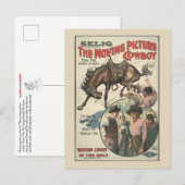 Carte Postale Faire-part Le cowboy du cinéma (Devant / Derrière)