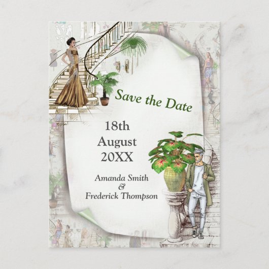 Carte Postale Faire-part Le créateur de mode (Devant)