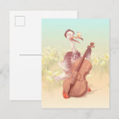 Carte Postale Faire-part Le grand artiste du printemps (Devant / Derrière)