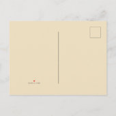 Carte Postale Faire-part Le mariage occidental rustique blanc de la marguer (Dos)