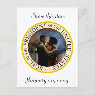 Carte Postale Faire-part Le Président Obama Inauguration Keepsakes